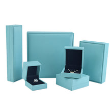Load image into Gallery viewer, 4pcs/set Jewelry Storage Box Brushed PU Gift Ring Pendant Necklace Bracelet Holders Case with 4 boxes