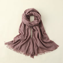 Load image into Gallery viewer, Cotton and Linen Scarf Women's Artistic Sunscreen Scarf Small Scarf Beach Long Scarf Wholesale Japanese Scarf