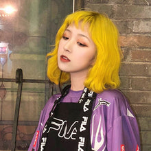 Load image into Gallery viewer, Wig Men's and Women's Collarbone Short Hair Bobo Korean Bobhaircut round Face Internet Celebrity Lolita Handsome White Full-Head Wig Style
