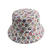 Load image into Gallery viewer, Skull printed bucket hat for outdoor sunshine hunting camping fishing men and women general cap
