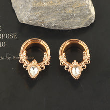 Load image into Gallery viewer, Set of Belt Tire Water Drops with Diamond Ear Extender Popular Ornament Body Piercing Ear Amplifier