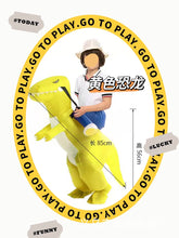 Load image into Gallery viewer, Children's Inflatable Clothing Dinosaur Festival Performance Competition Little Dinosaur Inflatable Clothing Pack Toddler Riding