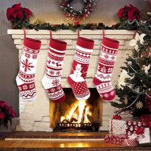 Load image into Gallery viewer, 2023 Christmas Decorations Christmas Socks Gift Bag Knitted Socks Large Christmas Socks Gift Bag Pendant