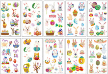 Load image into Gallery viewer, Easter Tattoo Sticker Cute Rabbit Egg Fun Tattoo Children Tattoo Stickers