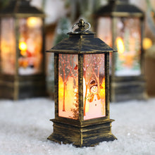 Load image into Gallery viewer, Christmas Storm Lantern Candlestick Lamp Small Night Lamp Old Snowman Decoration Small Night Lamp Desktop Decoration
