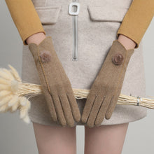 Load image into Gallery viewer, Rabbit Plush Dralon Women's Winter Fashionable Elastic Touch Screen Warm Mink Ball Gloves