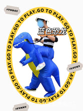 Load image into Gallery viewer, Children's Inflatable Clothing Dinosaur Festival Performance Competition Little Dinosaur Inflatable Clothing Pack Toddler Riding