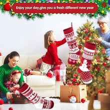 Load image into Gallery viewer, 2023 Christmas Decorations Christmas Socks Gift Bag Knitted Socks Large Christmas Socks Gift Bag Pendant