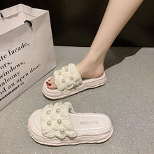 Load image into Gallery viewer, Classic Style Sandals Women's Outdoor Wear Spring and Summer Dissolved Thick Bottom Fashion One-Shaped Beach Slippers