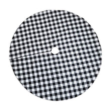 Load image into Gallery viewer, Plaid Christmas-Tree Skirt Black and Red Party Creative Christmas Decorative Tree Bottom Plush Skirt