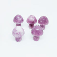 Load image into Gallery viewer, 5PCs Natural Crystal Agate Mushroom 2cm Mini Small Mushroom Crystal Crafts Micro Landscape Ornaments Decorations
