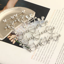 Load image into Gallery viewer, 8 Pairs Breast Ring Black Puncture Set Combination Stainless Steel Piercing Ornaments Milk