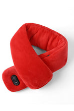 Load image into Gallery viewer, Winter Solid Color Smart Heating Massage Scarf Couple USB Electric Heating Neck Warmer Mink Fur Scarf for Men