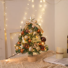 Load image into Gallery viewer, Small Tree Christmas Decoration Supplies Mini Package Tree with Lights Christmas Tree Ornaments