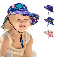 Load image into Gallery viewer, Marine Animal Children's Bucket Hat Outdoor Breathable 0-5 Years Old Men and Women Baby Sunhat