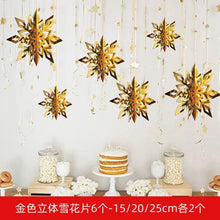 Load image into Gallery viewer, Wensheng Christmas Snowflake Christmas Decorations Three-Dimensional Snowflake Ornaments