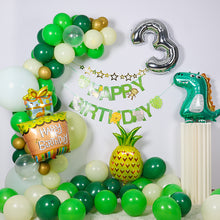 Load image into Gallery viewer, Christmas Forest Series Birthday Decoration Balloon Set Dinosaur Theme Full-Year Birthday Arrangement Balloon