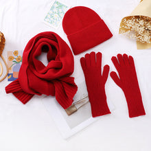 Load image into Gallery viewer, Knitted Solid Color Korean Finger Exposed Touch Screen Cold-Proof Winter Thicken Thermal Wrist Gloves