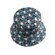 Load image into Gallery viewer, Skull printed bucket hat for outdoor sunshine hunting camping fishing men and women general cap