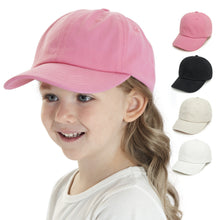 Load image into Gallery viewer, Baseball Cap Children 2023 New Cross-Border Outdoor Leisure All-Match Peaked Cap Solid Color Curved Brim