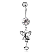 Load image into Gallery viewer, Piercing Jewelry Butterfly Hanging Ornament Belly Ring Navel Stud