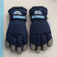 Load image into Gallery viewer, Children's Cute Cartoon Pokonyan Ski Gloves Fleece-Lined Thick Windproof Non-Slip