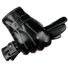 Load image into Gallery viewer, Gloves Men's Touch Screen Fleece-Lined Thickened Ski Driving Outdoor Electric Car Motorcycle Riding Gloves