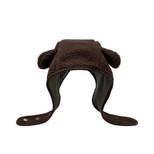 Load image into Gallery viewer, Cute Bear Ears/INS Cartoon Bear Cap Female Polar Fleece Autumn and Winter Earmuffs Hat Male Big Head Circumference Brown Hat