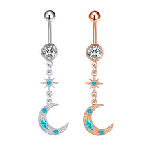 Load image into Gallery viewer, New Zircon Navel Stud Belly Ring Piercing Jewelry