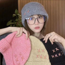 Load image into Gallery viewer, New Loose Woolen Cap Women's 2023 Autumn and Winter Warm Ear Protection Knitted Hat Men