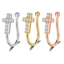 Load image into Gallery viewer, Model Nasal Splint Nose Stud Piercing Jewelry