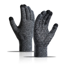 Load image into Gallery viewer, Thickened Touch Screen Knitted Winter Gloves Riding Cold-Proof Non-Slip Offset Printing Gloves