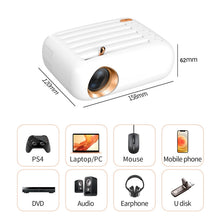 Load image into Gallery viewer, American Standard V1 Mini WiFi Smart Projector Home Mobile Phone Office Portable Projector for Cross-Border