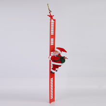 Load image into Gallery viewer, Ladder Climbing Beads Electric Music Santa Claus Red Ladder Christmas Doll Christmas Gift Decorations