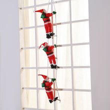 Load image into Gallery viewer, Christmas Hanging Decoration Decorations Ladder Santa Claus Show Window Decoration Santa Claus Climbing Ladder