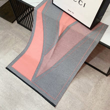 Load image into Gallery viewer, Letter Artificial Cashmere Scarf Women's Autumn and Winter New Thickened Warm Carriage Air Conditioning Double-Sided Shawl