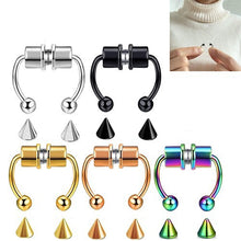 Load image into Gallery viewer, Stainless Steel Magnet Fake Nose Ring Style Supply Magnetic Nasal Splint