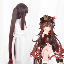 Load image into Gallery viewer, Walnut Cosplay Wig Brown Black Face Shaping Cos Game Wig