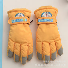 Load image into Gallery viewer, Children's Cute Cartoon Pokonyan Ski Gloves Fleece-Lined Thick Windproof Non-Slip
