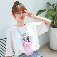 Load image into Gallery viewer, Water Bottle Popsicle/Sorbet Student Adult Strap Crossbody Plastic Straw Portable Water Cup