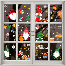 Load image into Gallery viewer, Christmas Decorations Amazon Santa Elk Static Sticker Christmas Mall Vitrine Decoration