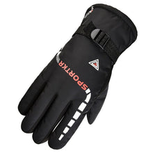 Load image into Gallery viewer, Men's Winter Cotton Gloves Fleece-Lined Thickened Winter Skiing Riding Electric Car