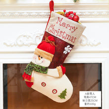 Load image into Gallery viewer, Christmas Stockings Gift Bags Christmas Decorations Large Christmas Stockings Gift Candy Socks Hanging Ornaments