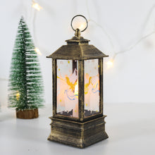 Load image into Gallery viewer, Christmas Storm Lantern Candlestick Lamp Small Night Lamp Old Snowman Decoration Small Night Lamp Desktop Decoration