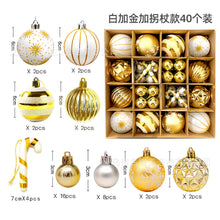 Load image into Gallery viewer, Christmas Decoration 6cm Electroplating Ball Plastic Ball Shaped Painted Christmas Ball Gift Christmas Tree Pendant