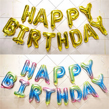 Load image into Gallery viewer, Christmas Hardcover 16-Inch English Birthday Letter Balloon Set Children Full-Year Birthday Decoration Scene Layout Balloon