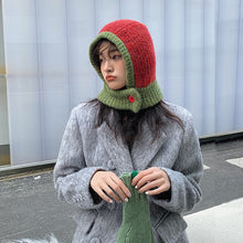 Load image into Gallery viewer, French Hat Female Winter Neck Warmer Scarf Integrated Niche Knitted Woolen Cap Thermal Head Cover Hat