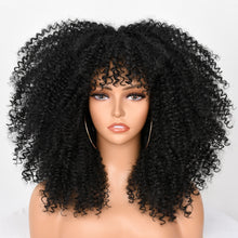 Load image into Gallery viewer, Wig Female African Small Curly Headgear with Bangs Chemical Fiber Wig Multi-Color Optional Xuchang Wig