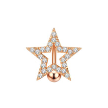 Load image into Gallery viewer, Exquisite Zircon Navel Ring Navel Stud Piercing Jewelry