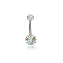 Load image into Gallery viewer, 5-Piece Set Combination Baosong Stone Navel Stud Zircon Navel Ring